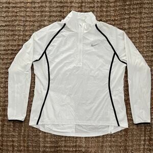Nike Golf Quarter Zip Pullover White Lightweight Women XL Athleisure NWOT